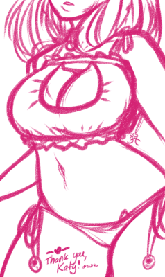 I was idly doodling that cute kitty lingerie after complaining