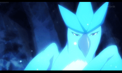 This gif of articuno froze on my phone like this and it just