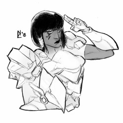 professional-outsider:Smug Pharah before bed ✌️