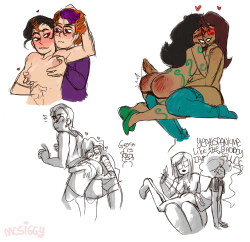 twinksandboobs:  some doodles bro 