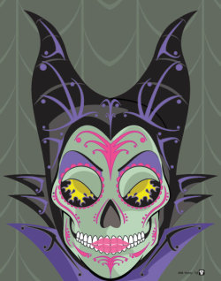 enzeraika:  Disney Villain Sugar Skulls by Mickel Yantz Prints