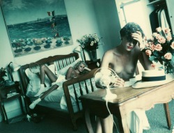 helmutnewtonphoto:  1970 Two Blonds - Polaroid.  more Helmut Newton&hellip;