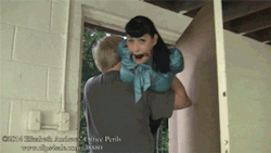 elizabethandrews:  GIF: @TheRealNyxon is carried off to more