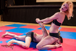 femdom-wrestling:â€œSmell that, bitch!â€ with Chrissy