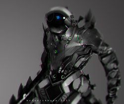 cybernetic-psychosis:Advanced Light Suit Solo Close Up by benedickbana