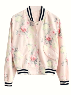 mintykat:  floral lace varsity jacket // abaday 