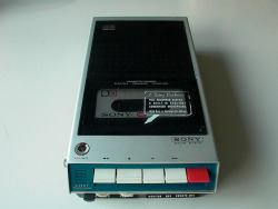 npylog:  Vintage Sony Cassette Player (1960’s) by thegreatexperimentalaccount