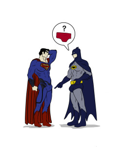 gay-erotic-art:  dalelazarov:  It’s Batman VS. Superman of