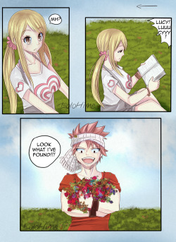 lolohime:  Happy NaLu Day!Natsu and Lucy being dorks.This is