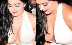 starprivate:  Ariel Winter does doucle chin + giant sideboob