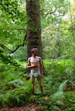 littleuce:  An old pic of mine and Daddy’s woodland adventure