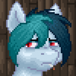 zealot-sprite:Unimpressed Delta-Vee pixel icon for @shinonsfw.