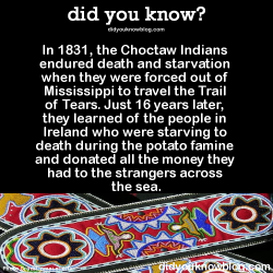 did-you-kno:  In 1831, the Choctaw Indians endured death and