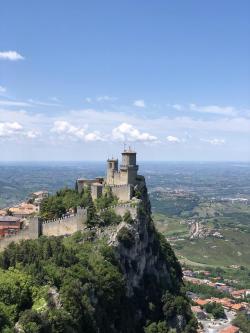 thebeautifuloutdoors:  Tower in San Marino on a beautiful, clear