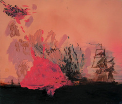 ewbedford:  &ldquo;Untitled Shipwreck&rdquo; by Whitney Bedford Ink on oil on panel,Â 13Â 3/8â€ x 15 Â¾â€, 2004 