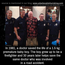 matthewsagan:  unbelievable-facts:   In 1981, a doctor saved