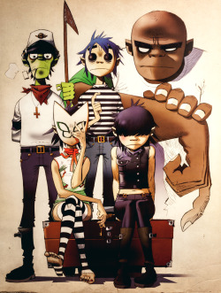 starkweb:Gorillaz group picture #1[update 08.08.14] Because you