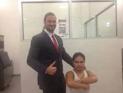 rwfan11:  Drew McIntyre with an unmasked ‘El Torito’