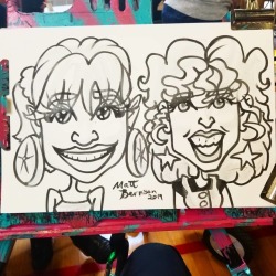 Doing caricatures at the Black Market in Cambridge, MA!  Just