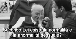 needforcolor:  Pasolini intervista Ungaretti in “Comizi d’amore”,