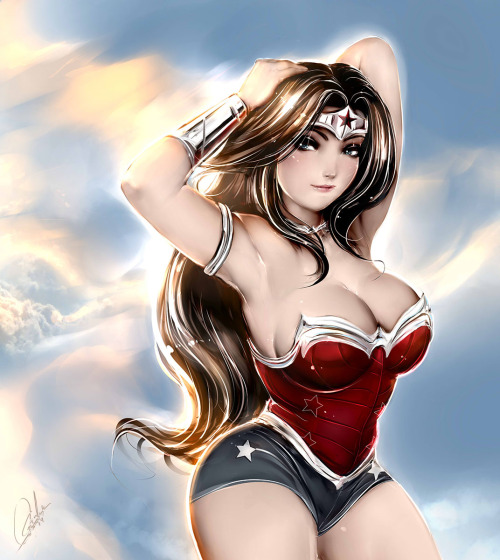 rule34andstuff:  Fictional characters that I would “wreck”(provided they were non-fictional): Wonder Woman. Set III.