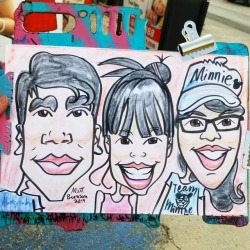 Caricature done at Dairy Delight. Summer means ice cream for