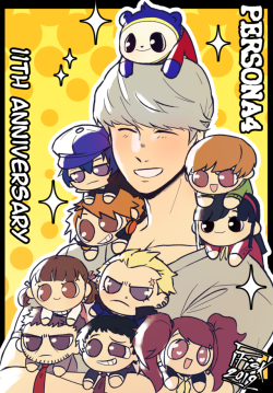 ful-fisk:Quick something to celebrate Persona 4′s 11th anniversary