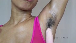 Oily And Hairy Armpits by RosieReed https://www.manyvids.com/Video/172206/Oily-And-Hairy-Armpits/