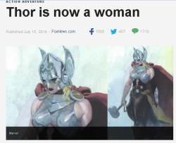 transyuzuki:  “Thor’s not a guy anymore. Thor’s a gal.