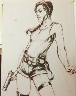 artofjeffchang:  From #Monday night’s #TombRaider #themed #lifedrawing