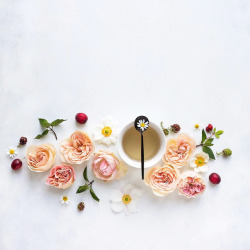 inkxlenses:  Simple pleasures: flowers, tea and books | by c_colli