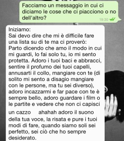 unfreddoinverno:  ricordounbacio:  Te..  “Tu sei la soluzione