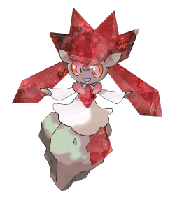 shiny-cradily:  Ruby, Sapphire & Emerald Diancie (Full view