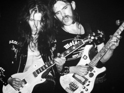 hiro-the-ag:Fast Eddie Clarke & Lemmy Kilmister. MOTORHEAD