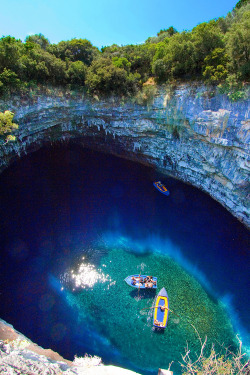 bluepueblo:  Melissani Cave, Kefalonia, Greece photo via liu