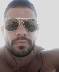 Hairy chest, legs,Beard and Mustache.