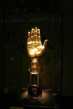 purgatorialsociety:  Reliquary of the Arm of Blessed Charlemagne