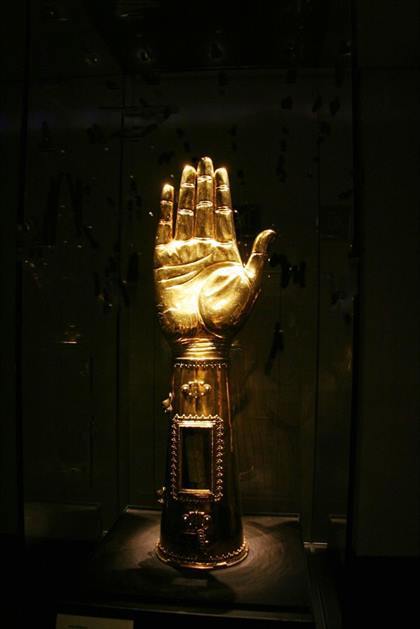 purgatorialsociety:  Reliquary of the Arm of Blessed Charlemagne 