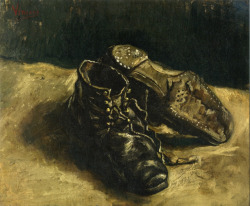 artist-vangogh:  A Pair of Shoes, 1887, Vincent van GoghMedium: