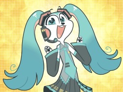 extraordinarycircus:If…..Hatsune Miku was a dog??? 