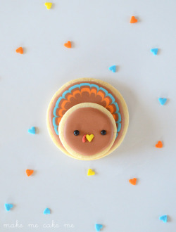 confectionerybliss:  Thanksgiving Turkey Cookies | Make Me. Cake
