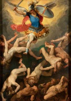 poliwait:  The Archangel Michael and the Rebel Angels, c.1592-93.