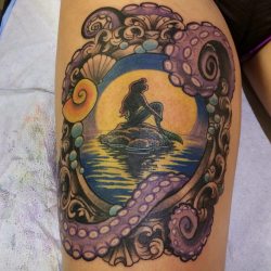 tattoosnyc:  The Little Mermaid done by Angela Bailey at Studio