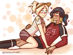 overwatch-femslash:  reypadawanjedi: summer gaymes games ;3c 