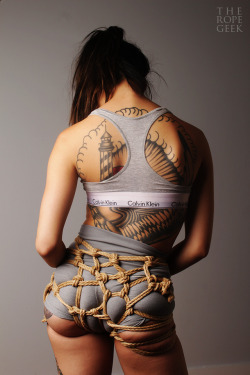 thebeautyofrope: Butt Experiments with @jewelryandfire rope and