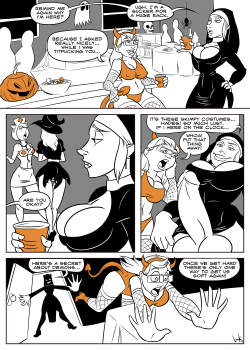 inkstash:  inkstash:  A commissions Halloween comic starring