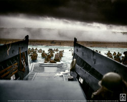 historicaltimes: Into the Jaws of Death, June 6, 1944 via reddit