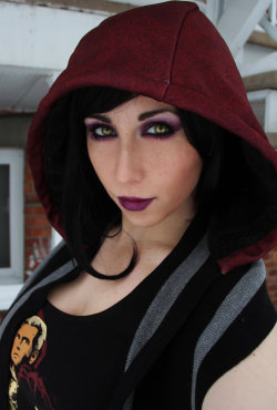 masterjoram:  Morrigan makeup test by Stephanie-van-Rijn