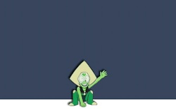 hooray-anime:  Peridot came to say hi because she loves you so