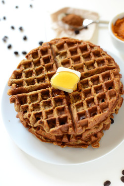 veganrecipecollection:  (via Pumpkin Spice Latte Waffles | Minimalist